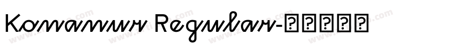 Konanur Regular字体转换